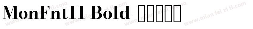 MonFnt11 Bold字体转换